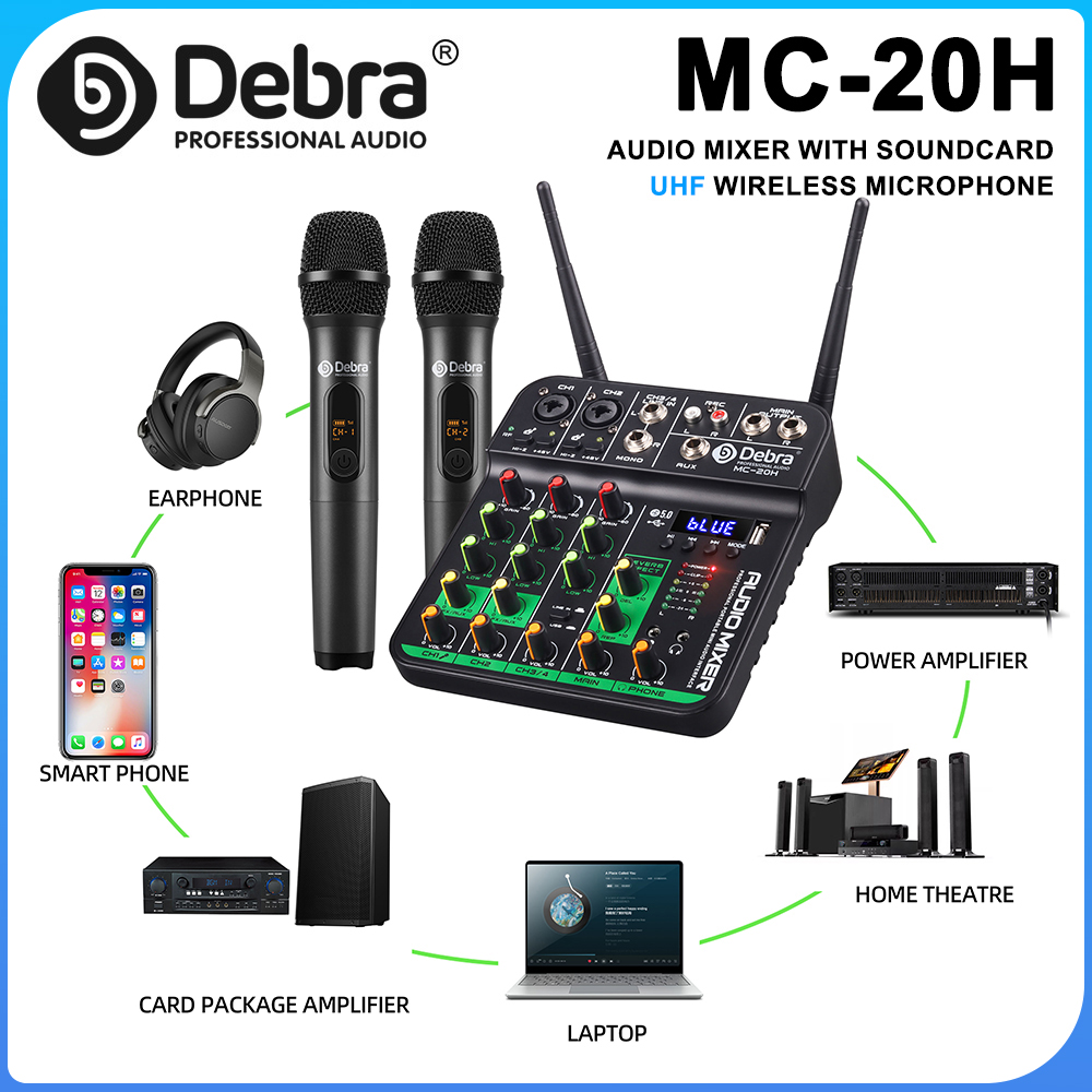 Audio Music Live - Debra DJ Console UHF Audio Mixer