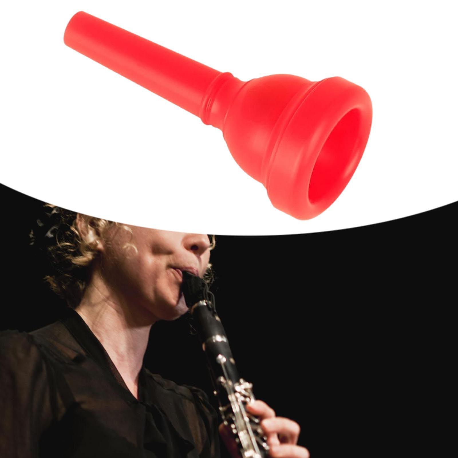 Trombone Mouthpiece - ABS Red Trombone Mouthpiece Durable Ergonomic
