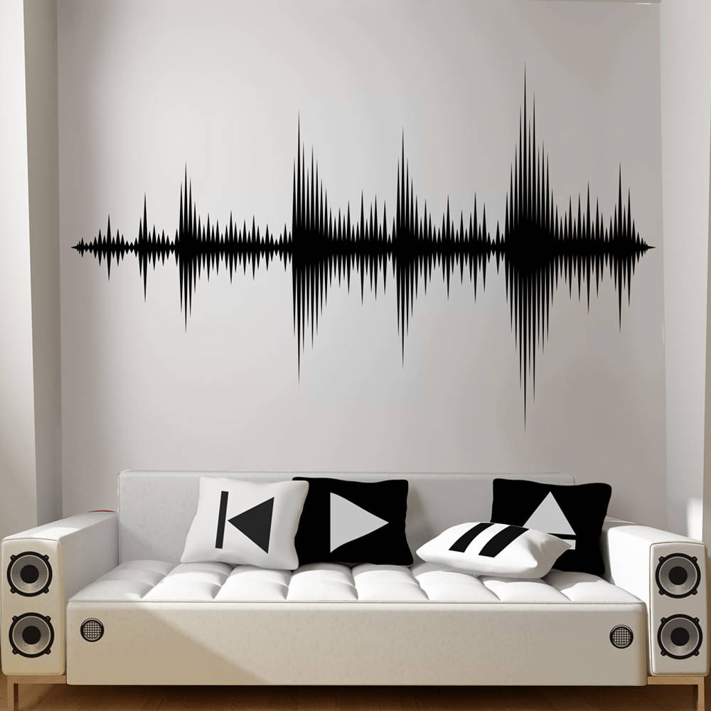 Audio Wave Wall Decal Sound Wa - Audio Music Remover Free reseña y precio