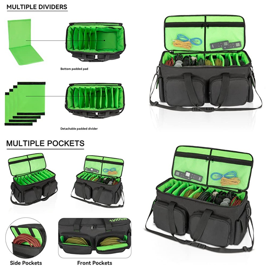SAVIOUR DJ Cable File Bag, Det - Audio Music File reseña y precio