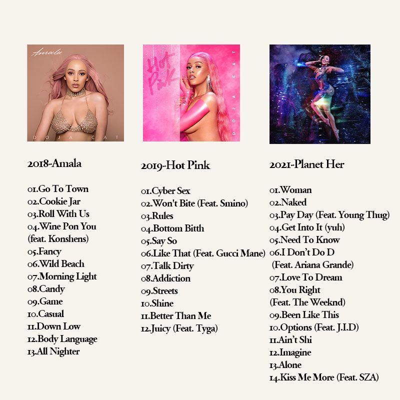 Doja Cat 6CD Music Album Colle - Audio Music Cd reseña y precio