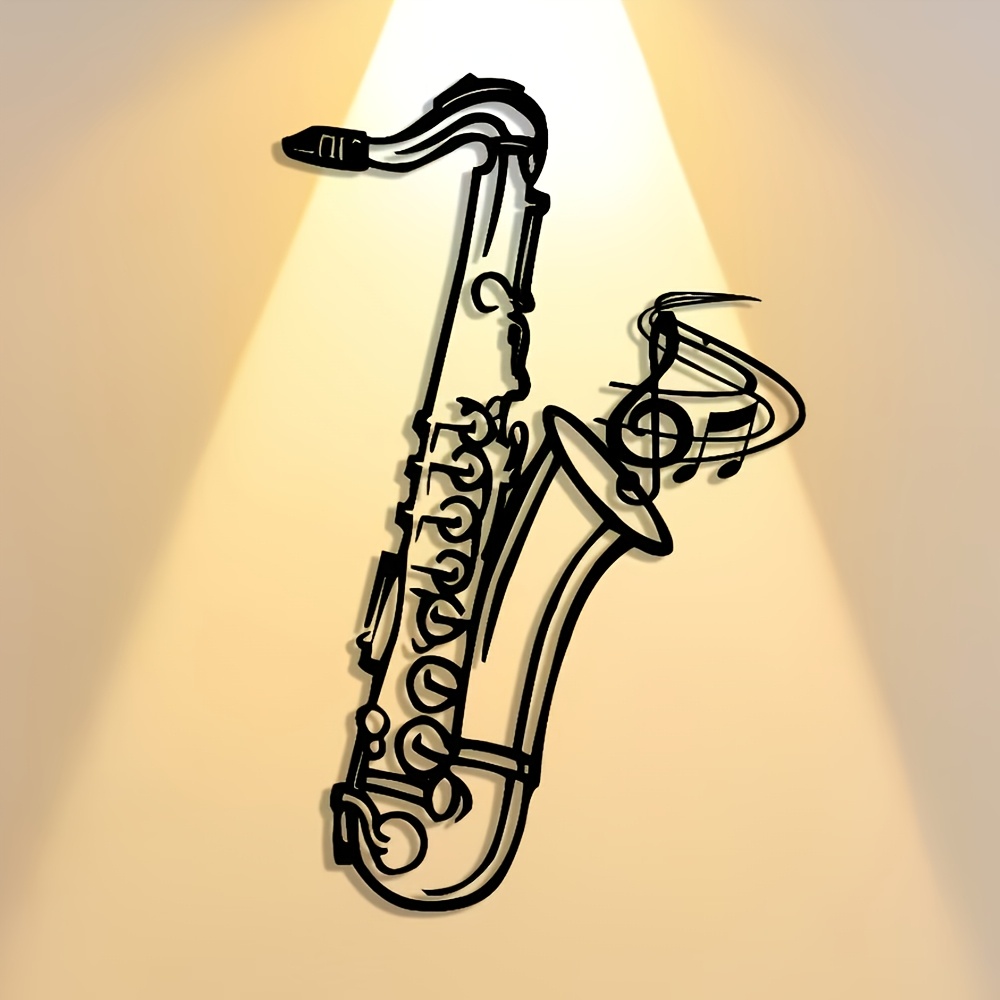 Metal Wall Art Saxophone Decor - Audio Music Live reseña y precio