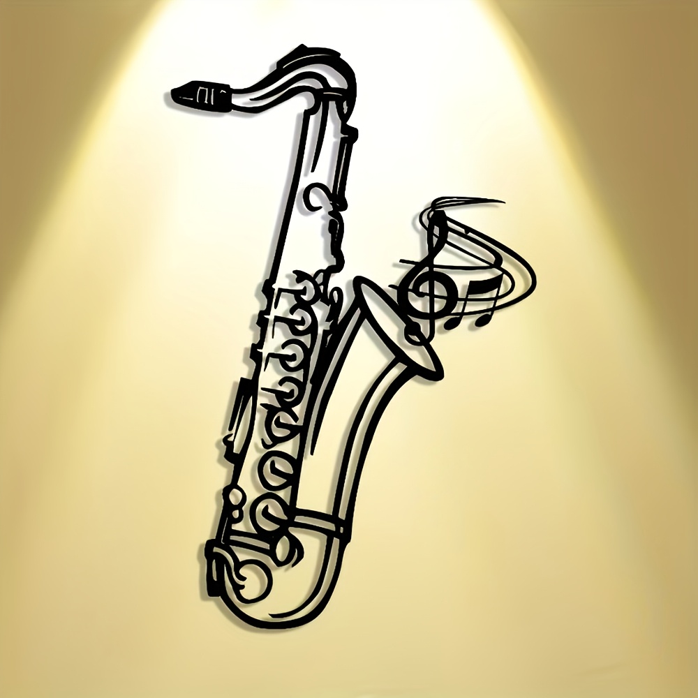 Metal Wall Art Saxophone Decor - Audio Music Live reseña y precio
