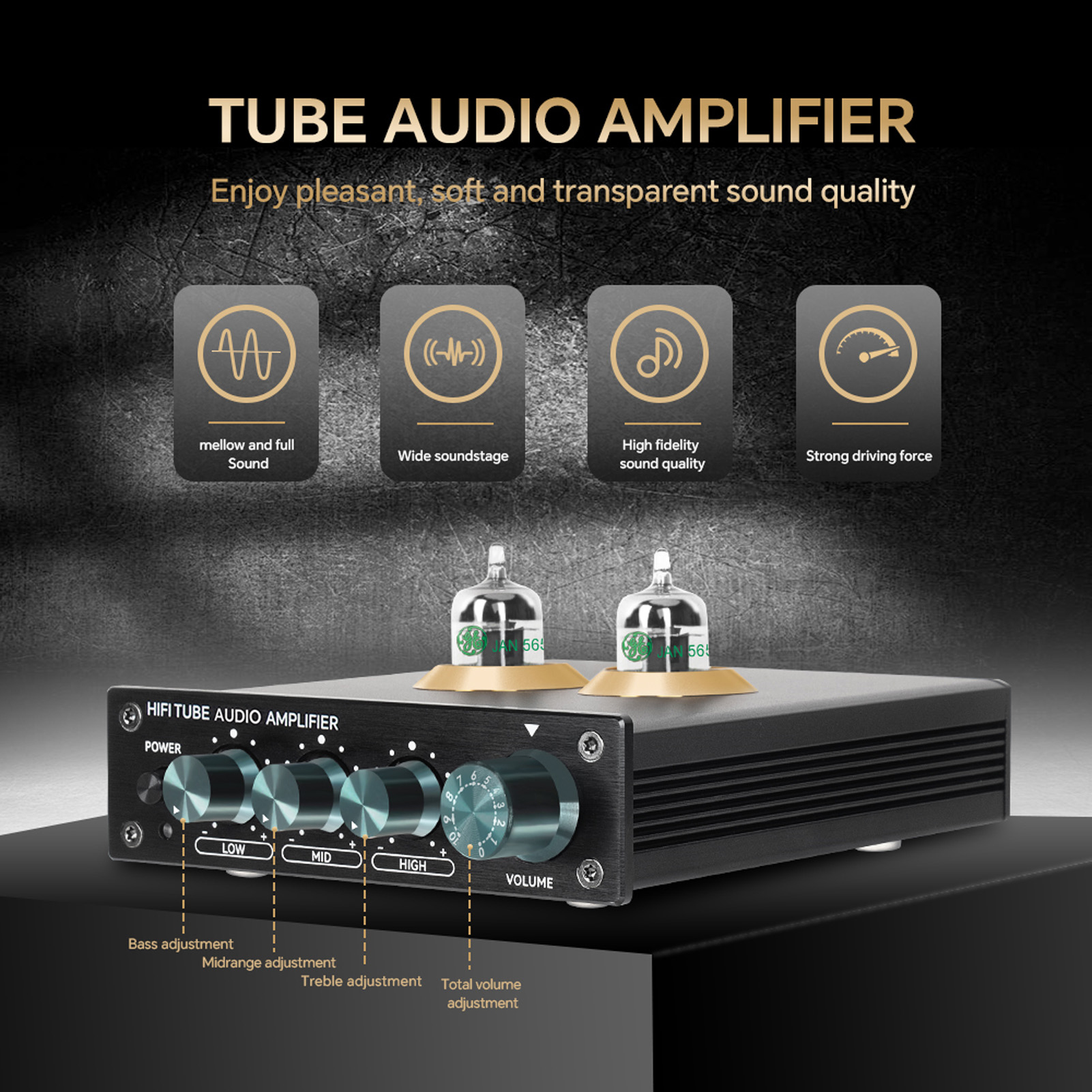 Audio HiFi Vacuum Tube 3-Band  - Mp3 Audio Music Youtube reseña y precio