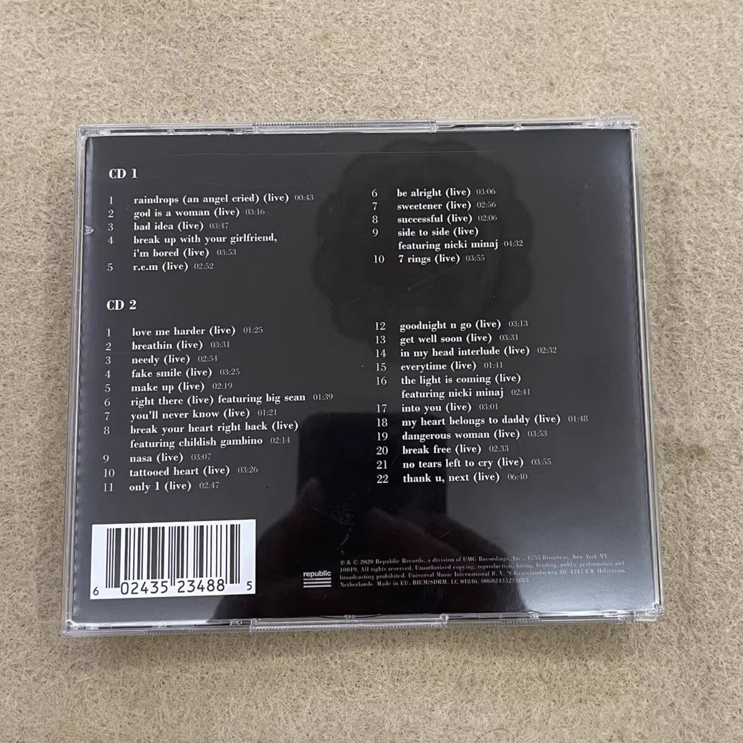 Rare Sealed Ariana Grande K By - Audio Music Live reseña y precio