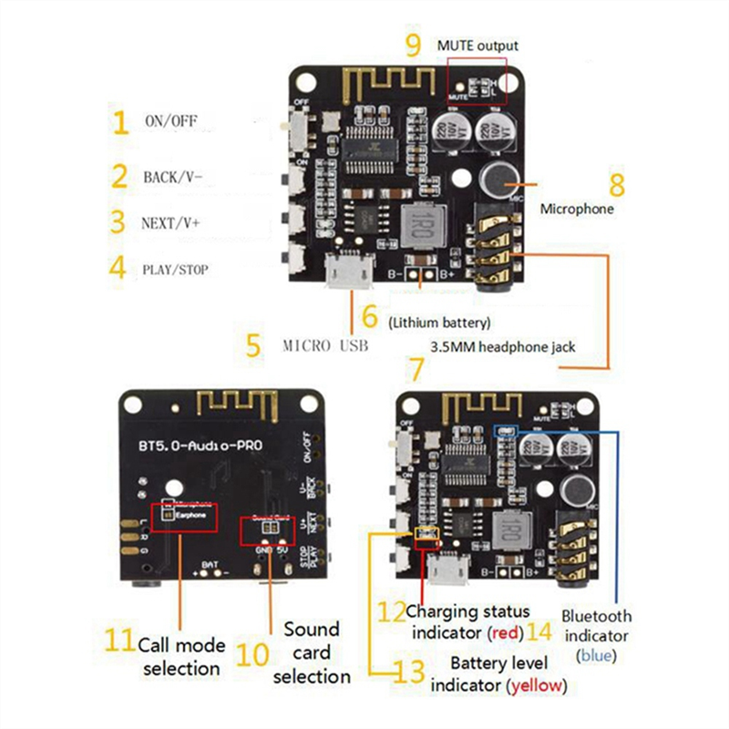 -A89Z 10PCS BT5.0 PRO Audio Re - Audio Music Cleaner reseña y precio