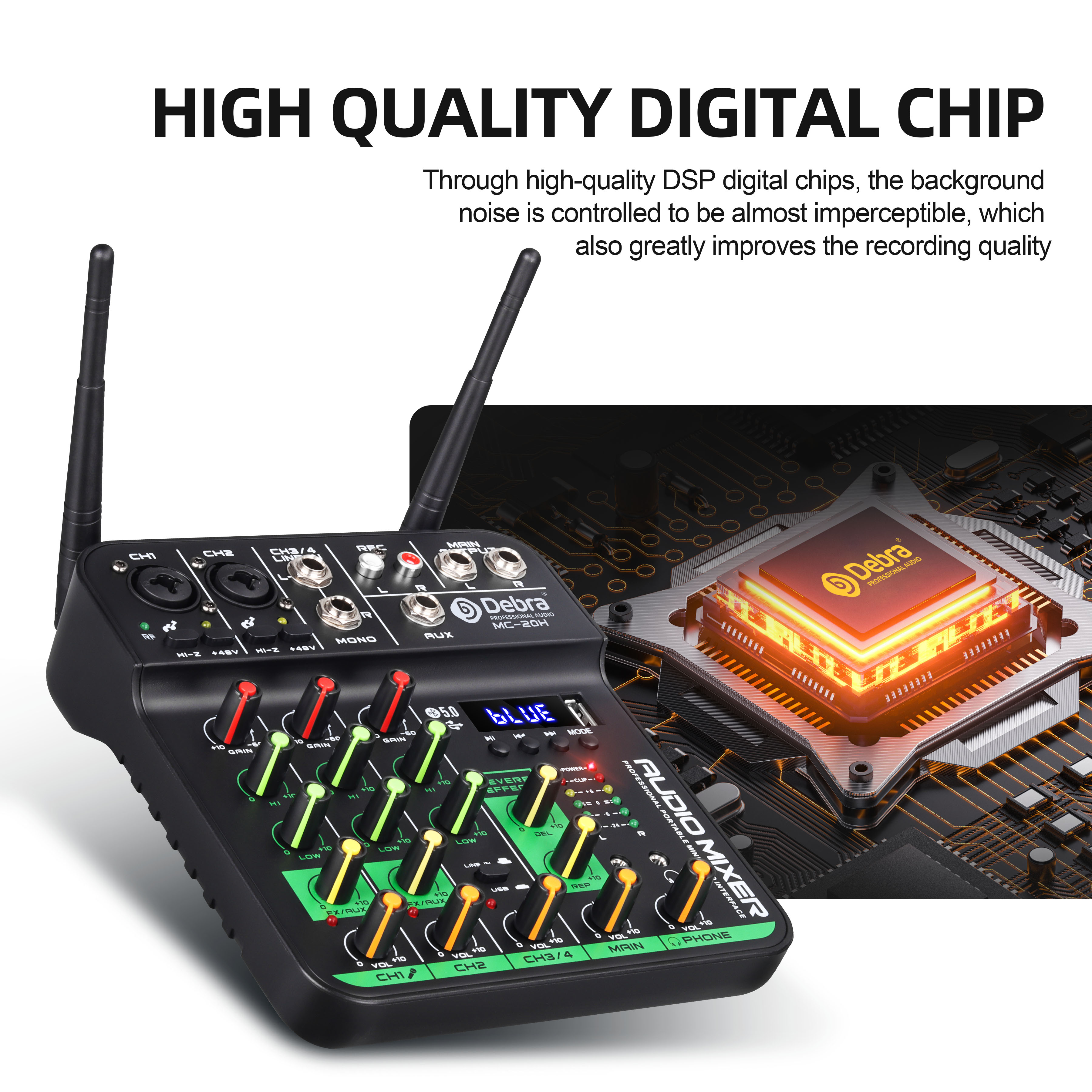Debra DJ Console UHF Audio Mix - Audio Music Live reseña y precio