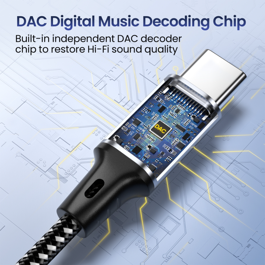 Type C To 3.5mm Jack Headphone - Contact Pickup Mic reseña y precio