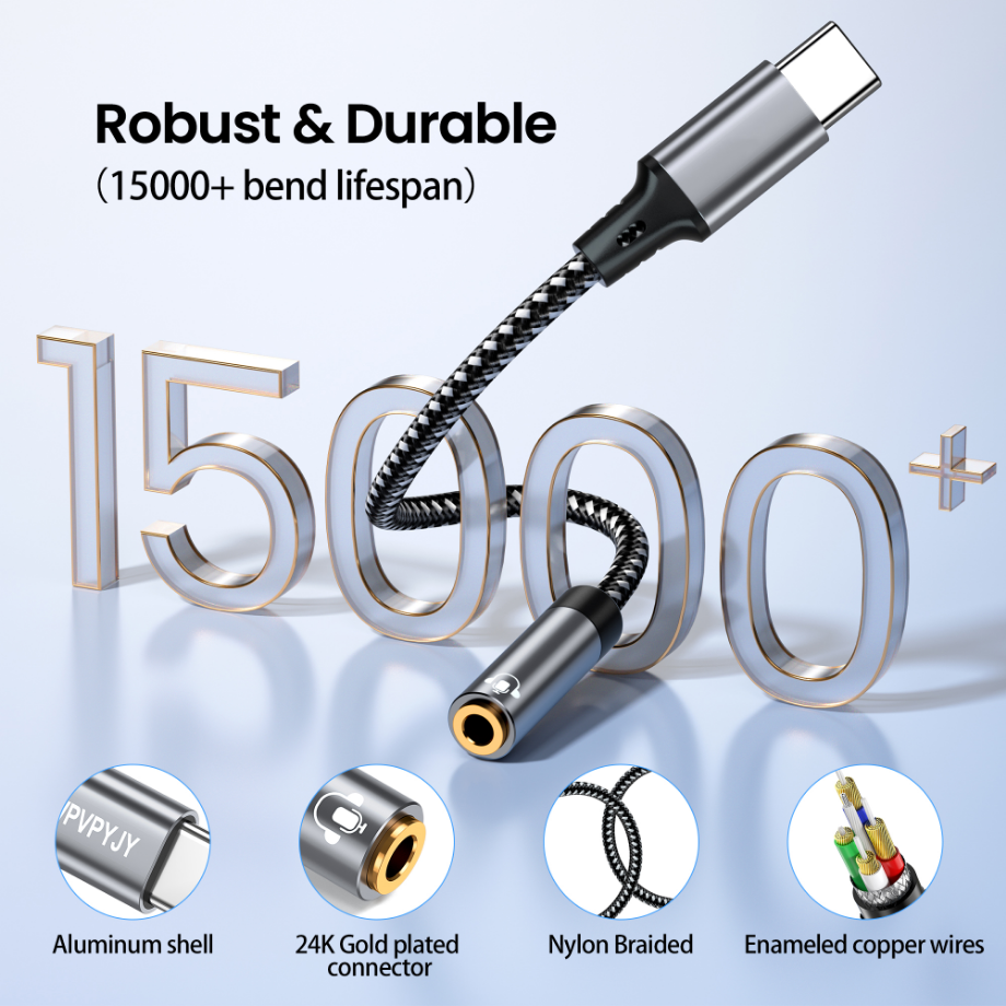 Type C To 3.5mm Jack Headphone - Contact Pickup Mic reseña y precio