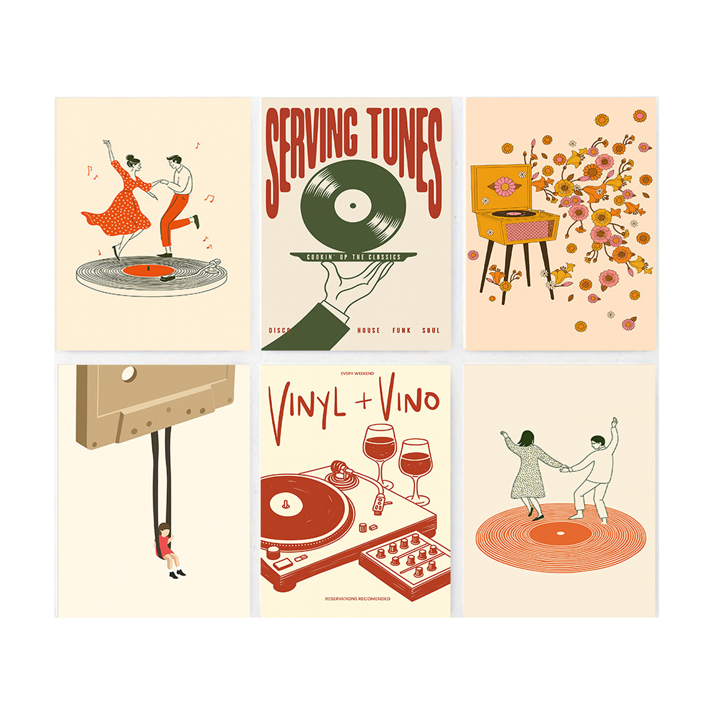 1pc Vintage Music Canvas Poste - Audio Music Live reseña y precio