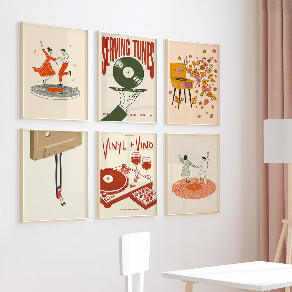 1pc Vintage Music Canvas Poste - Audio Music Live reseña y precio