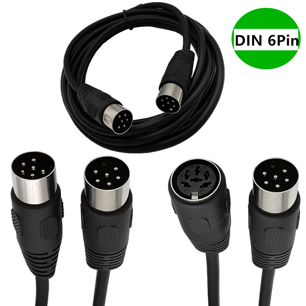 DIN 6 PIN Male Plug Extension  - Contact Pickup Mic reseña y precio