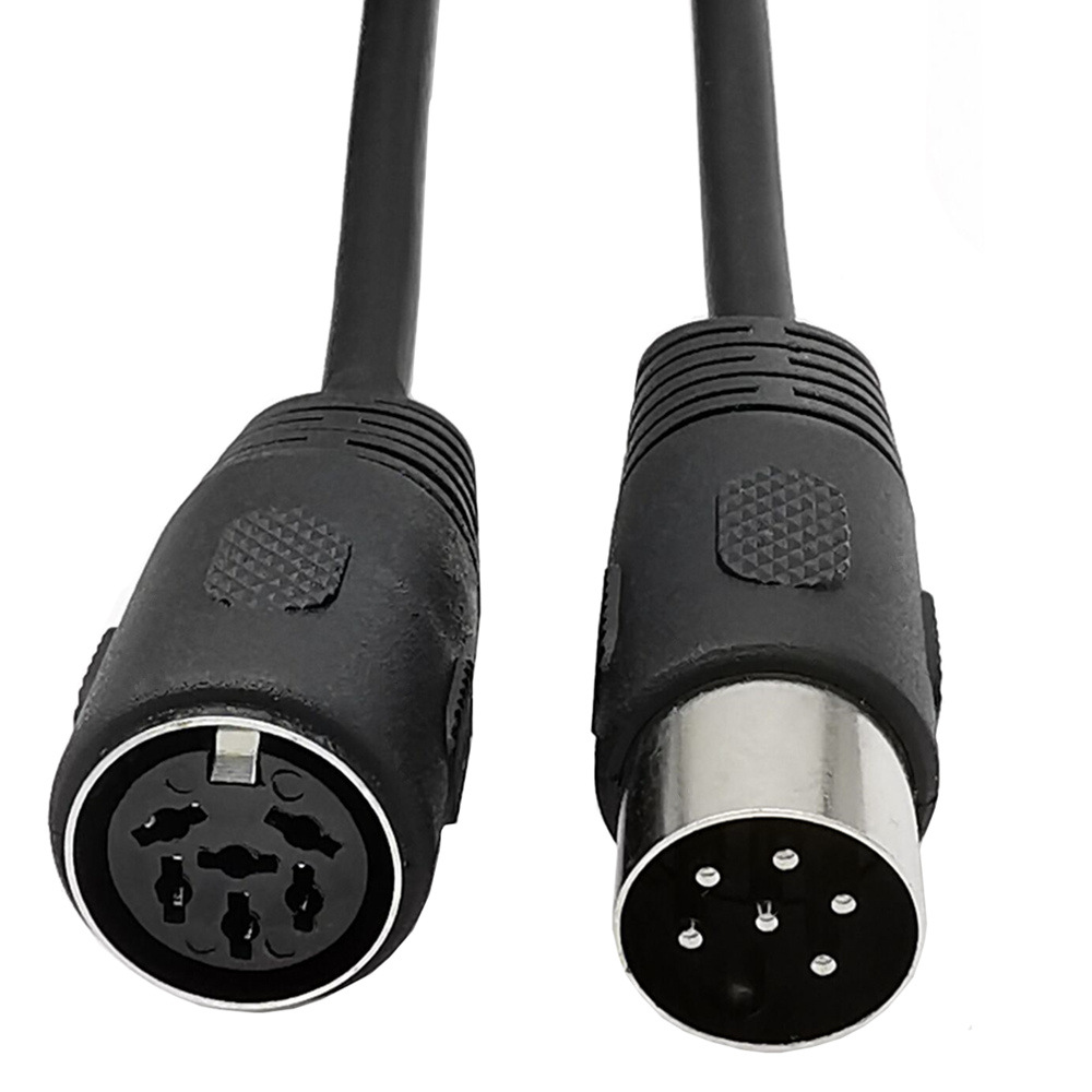 DIN 6 PIN Male Plug Extension  - Contact Pickup Mic reseña y precio