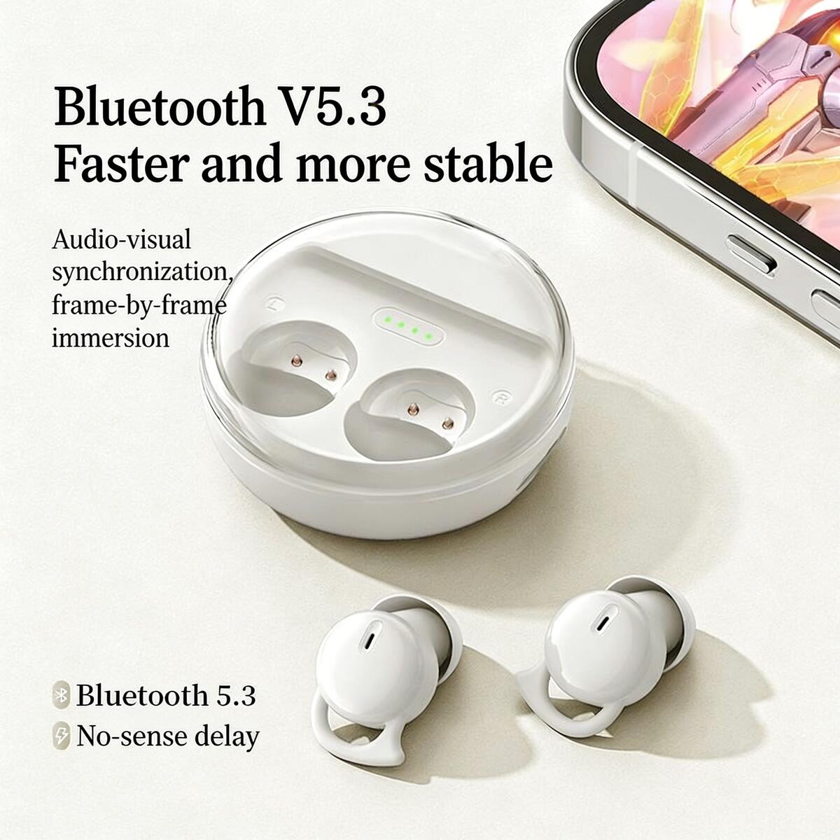 Q26 Bluetooth 5.3 In-Ear Sleep - Contact Pickup Mic reseña y precio