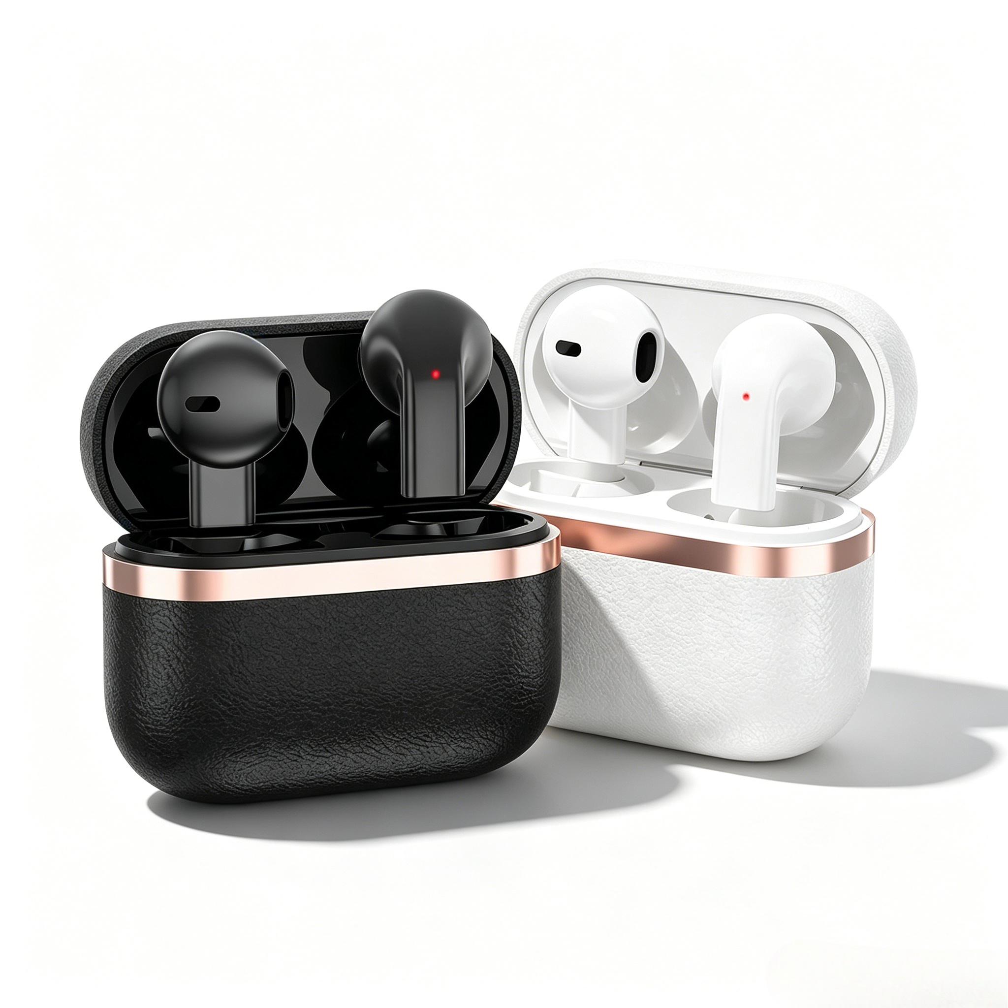 Luxury Leather Wireless Earpho - Contact Pickup Mic reseña y precio