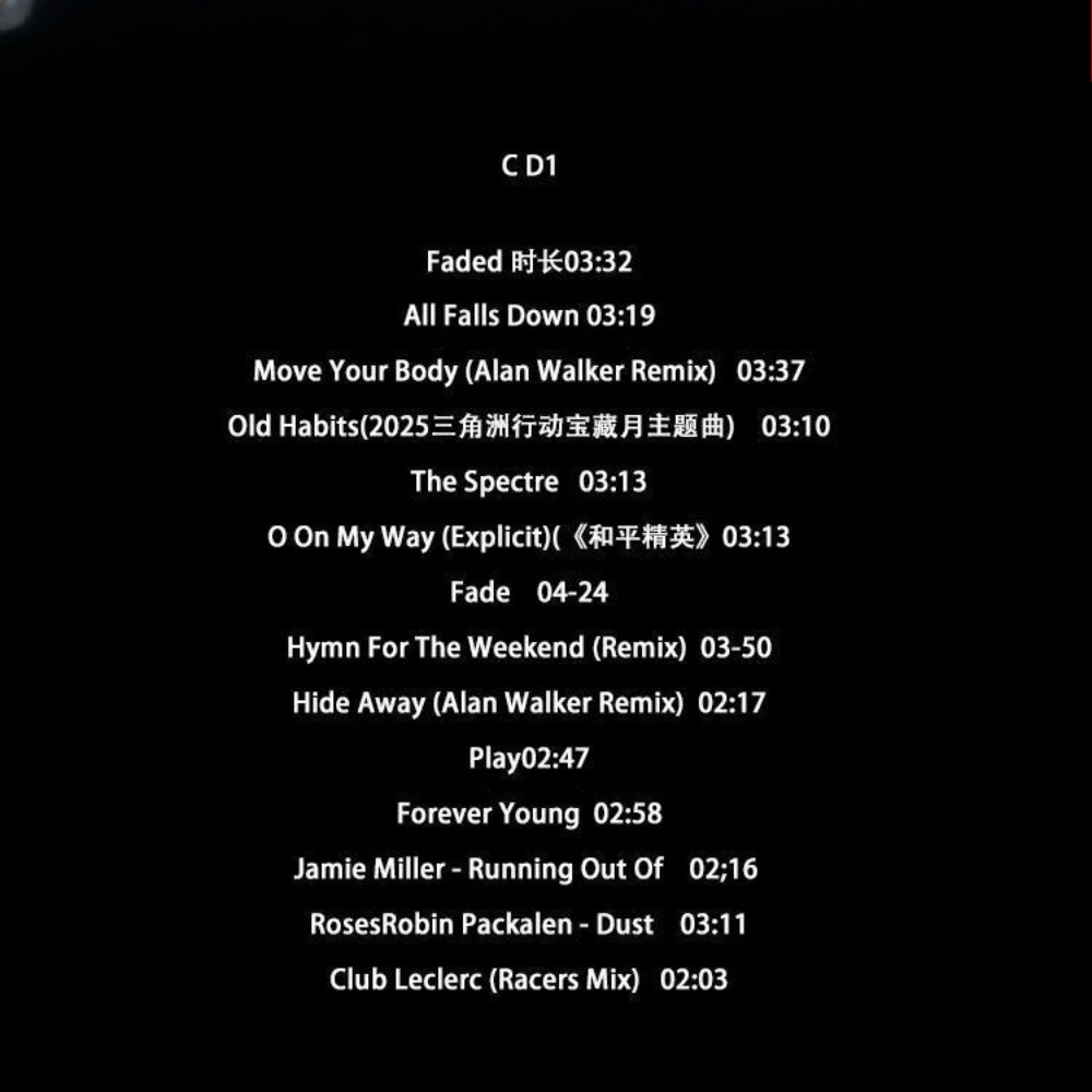 Alan Walker EDM Compilation CD - Audio Music Cd reseña y precio