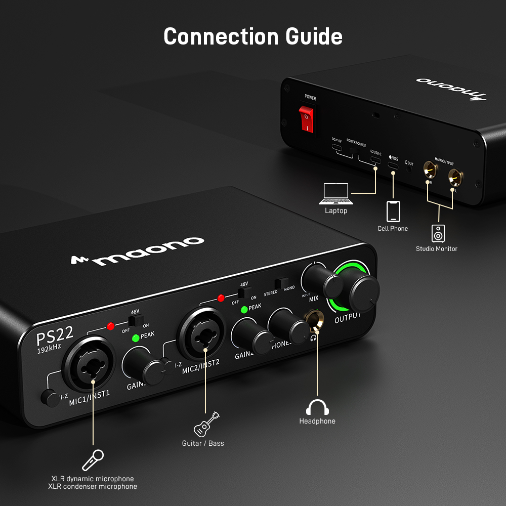 MAONO PS22 Professional Audio  - Audio Music Software reseña y precio