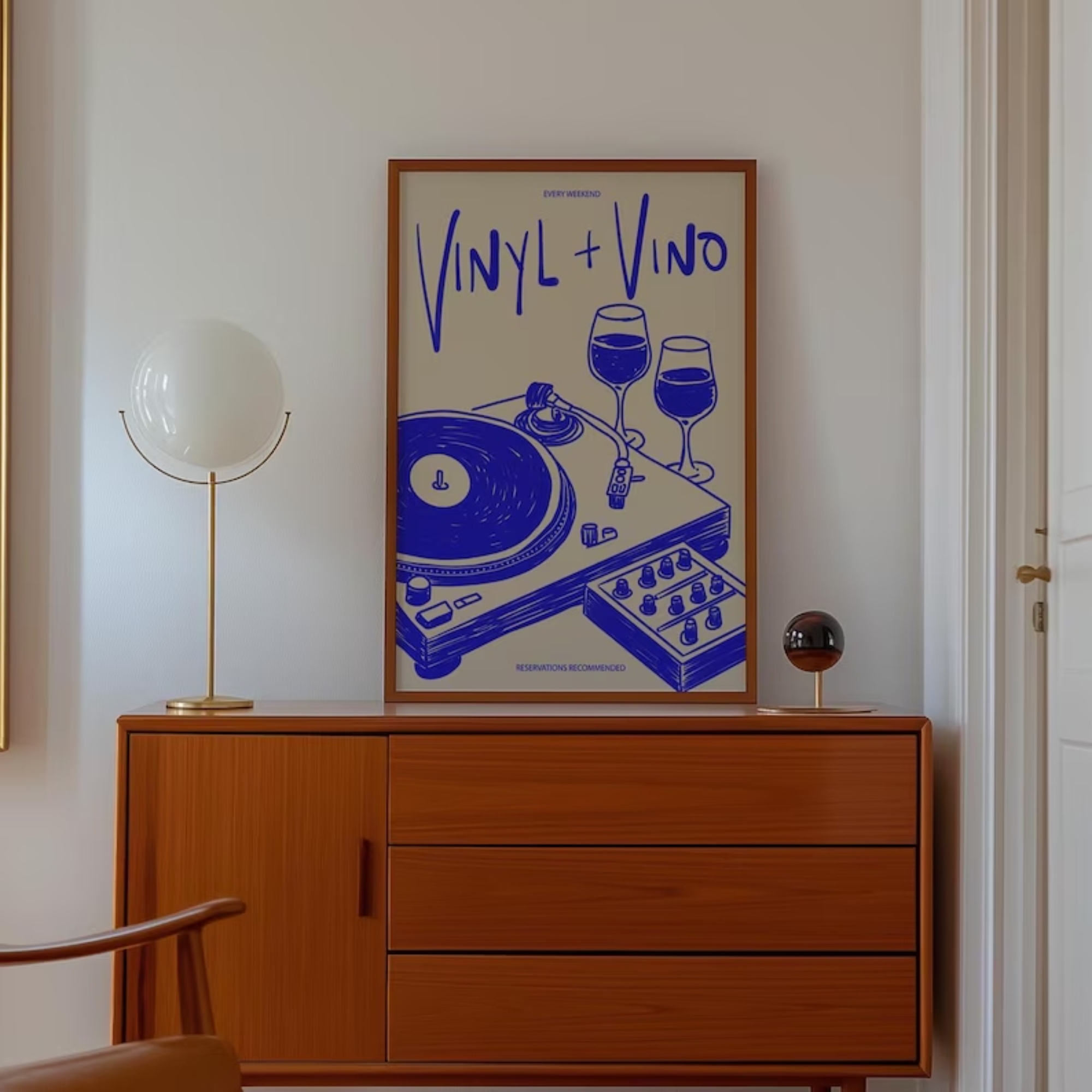 Vinyl & Vino Music Illustratio - Audio Music Live reseña y precio