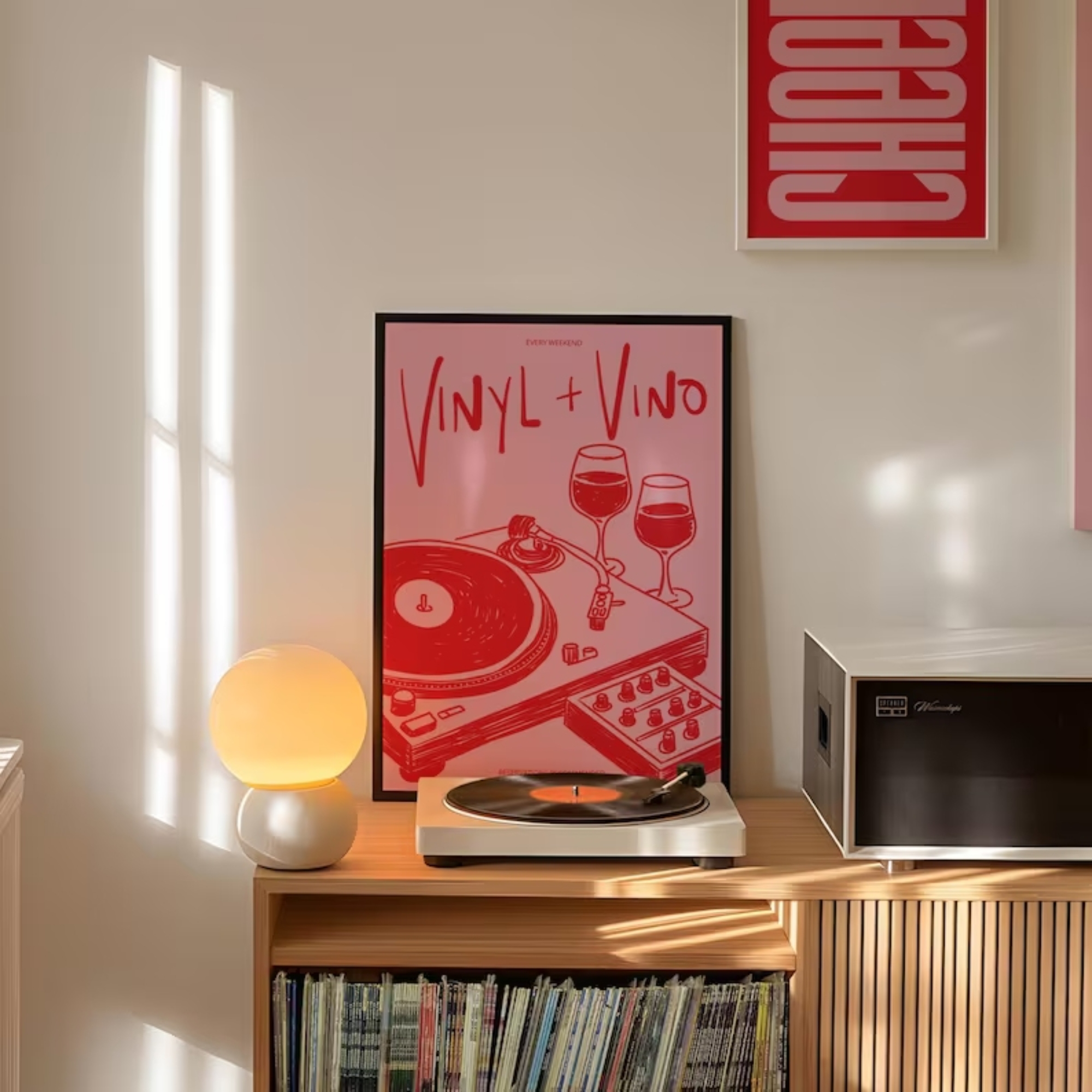Vinyl & Vino Music Illustratio - Audio Music Live reseña y precio