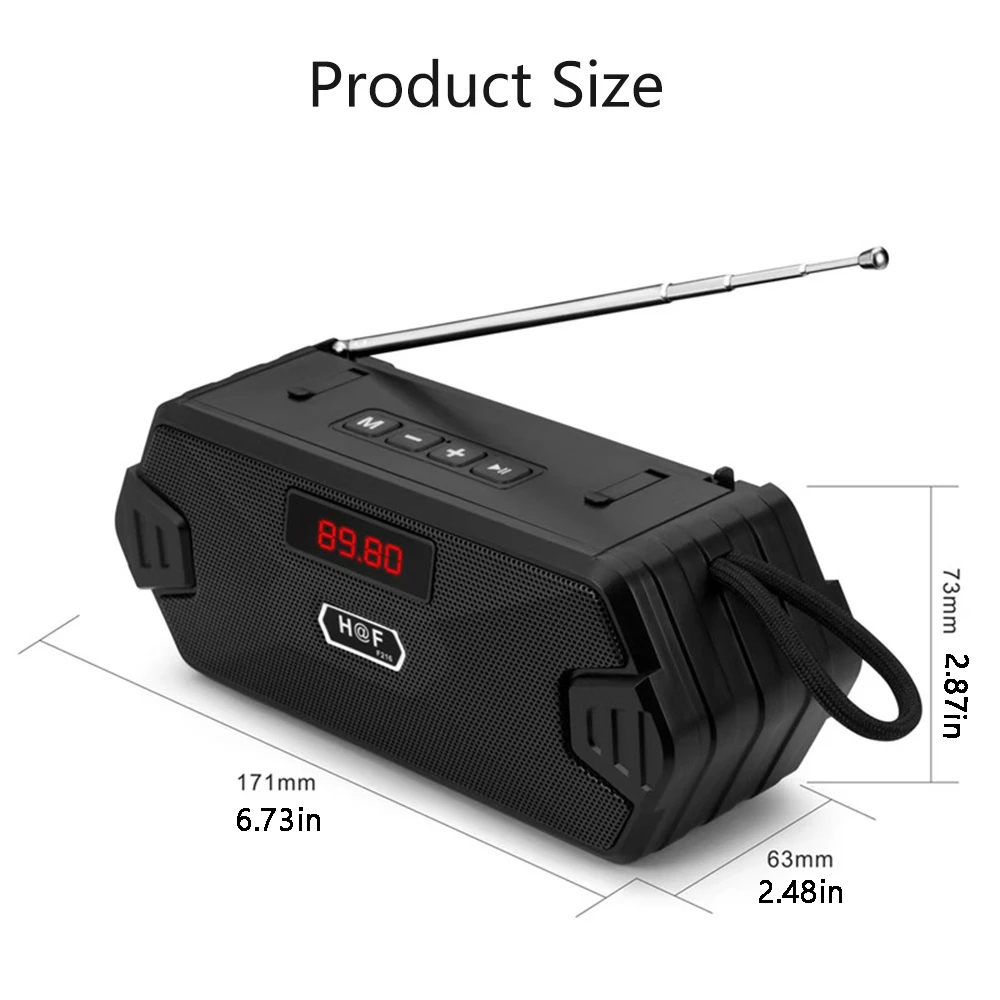 Bass Hifi Outdoor Portable Aux - Audio Music Center reseña y precio
