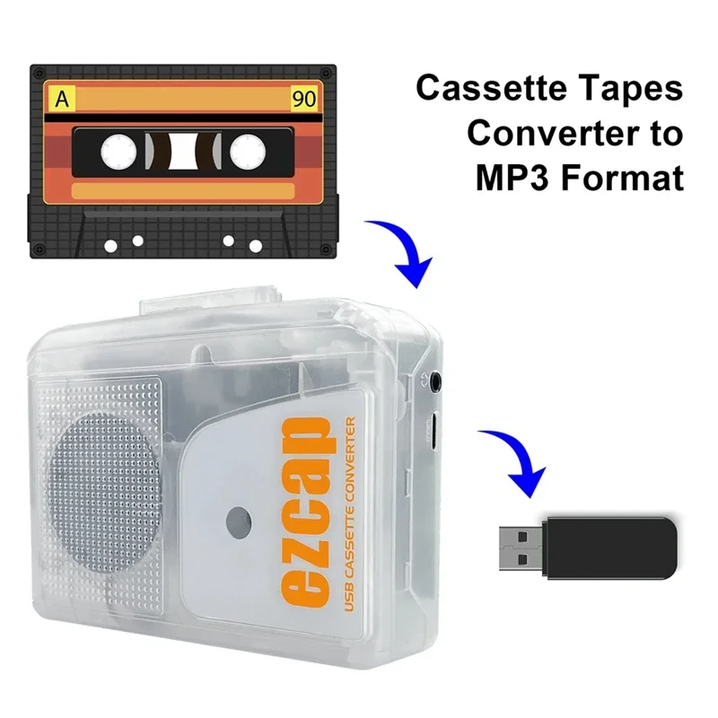 Ezcap 249 USB Cassette Player  - Audio Music File reseña y precio