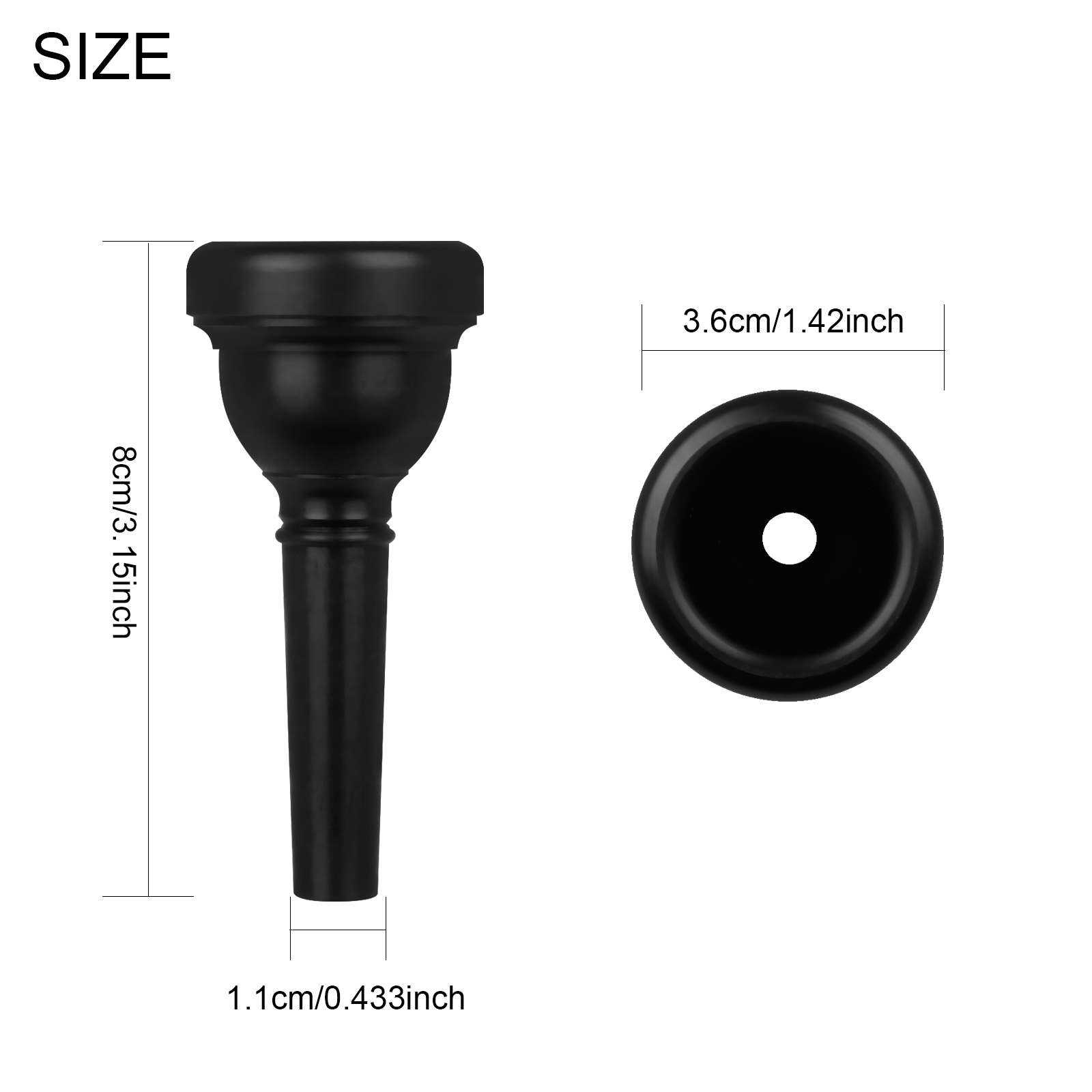 M MBAT Alto Trombone Mouthpiec - Trombone Mouthpiece reseña y precio