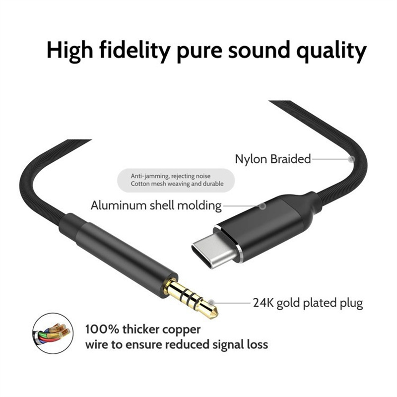 Usb Type C To 3.5mm Aux Audio  - Contact Pickup Mic reseña y precio