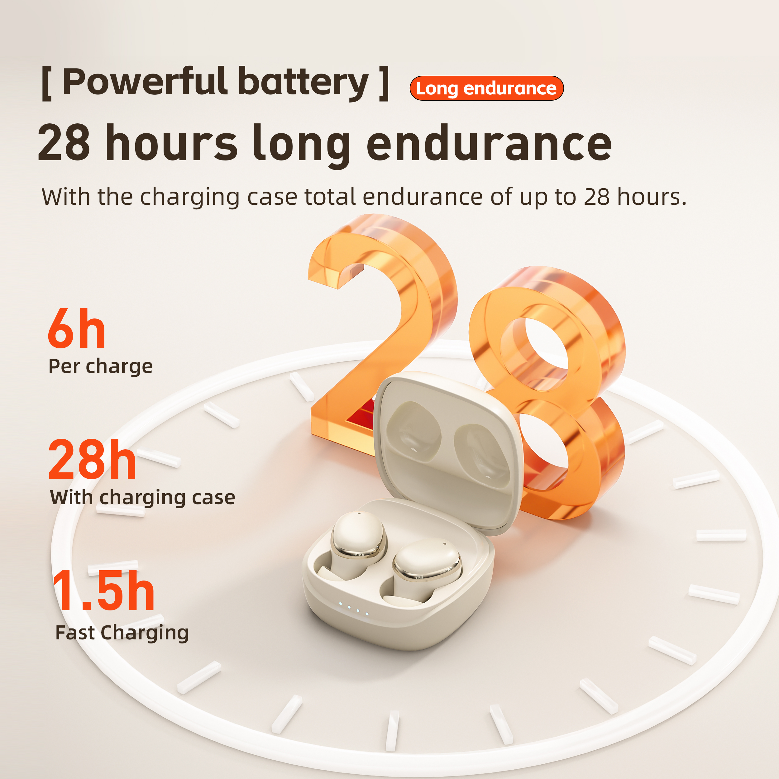 Wireless Headphones,QERE E30,N - Contact Pickup Mic reseña y precio