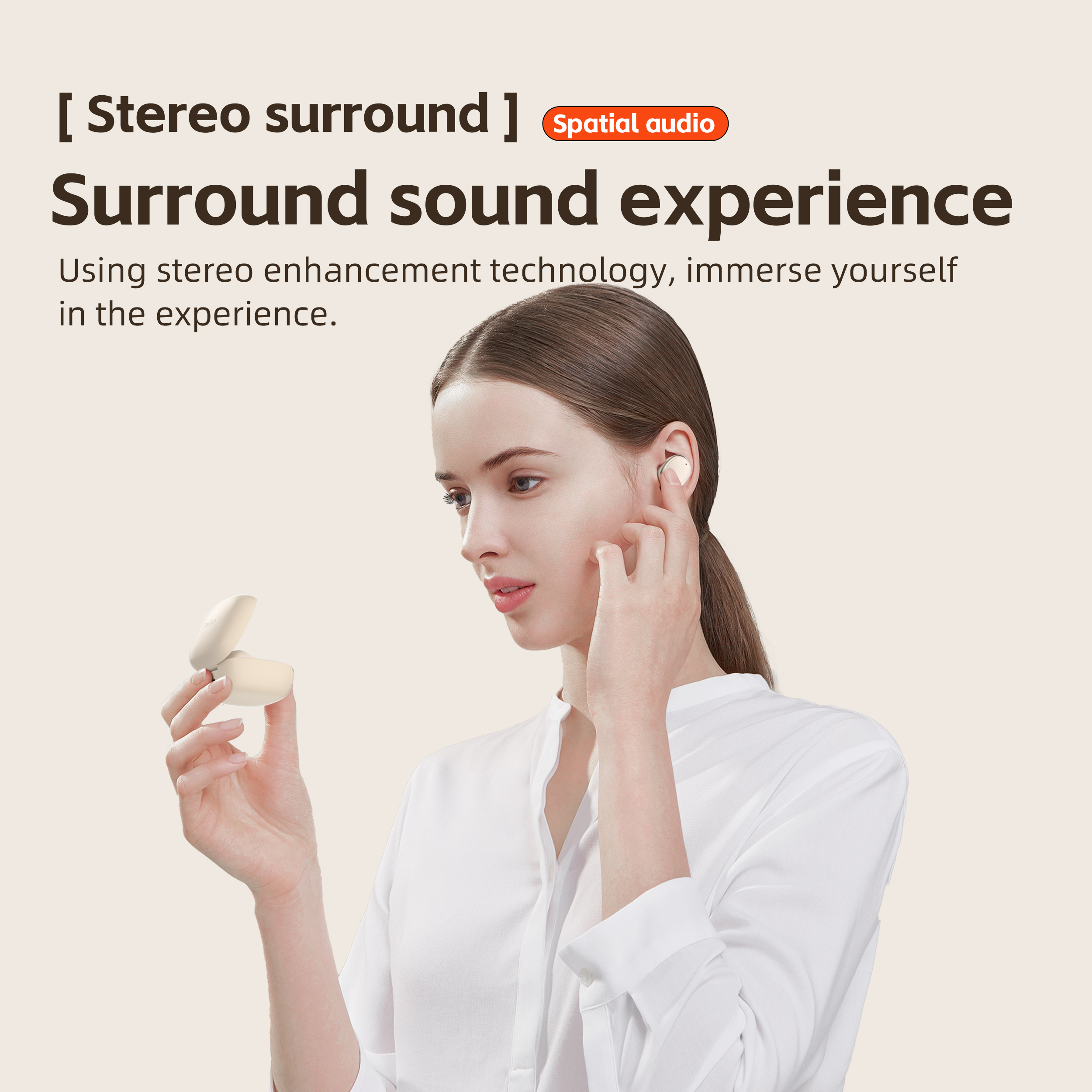 Wireless Headphones,QERE E30,N - Contact Pickup Mic reseña y precio