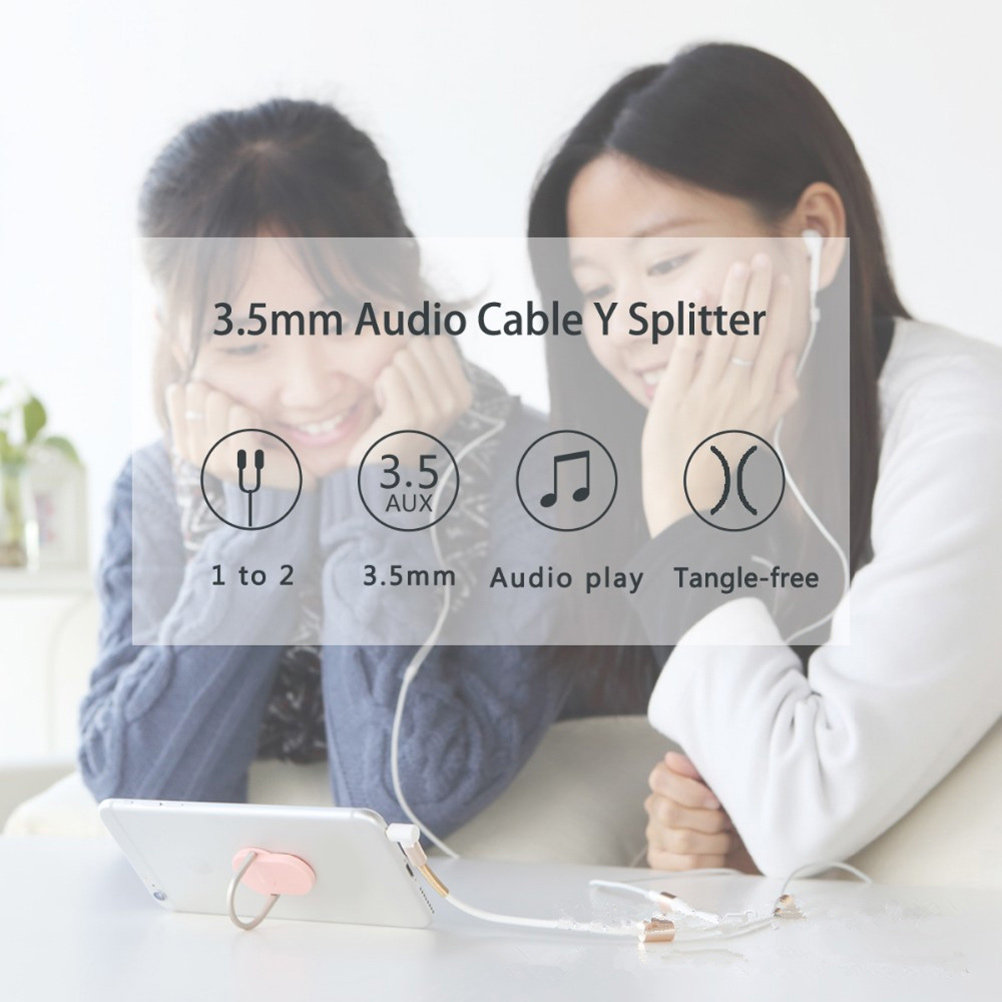 Dual 3.5mm Audio Line Aux Spli - Audio Music Free Online reseña y precio