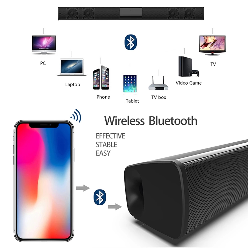 40W Bluetooth Speaker column H - Audio Music Center reseña y precio